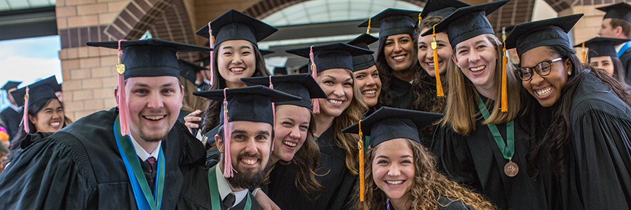 Students at commencement