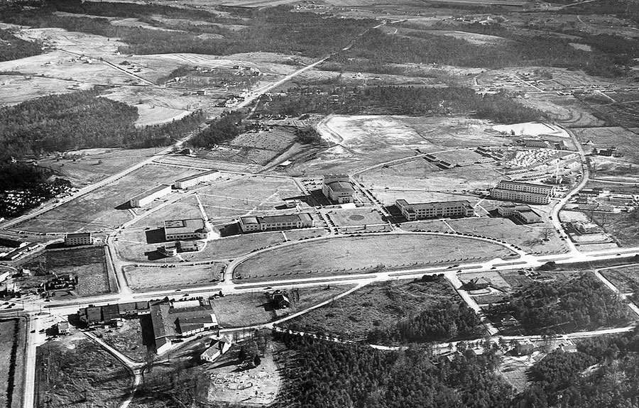 BJU aerial view of campus