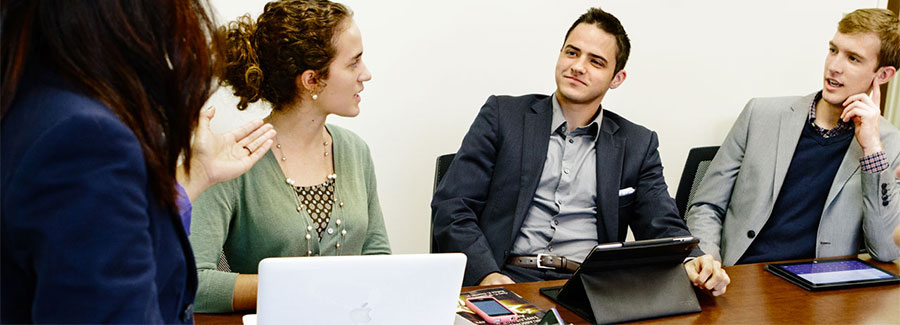 Students talking