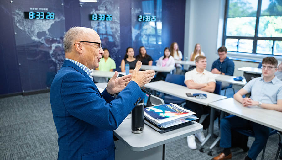 Dr. Jeff Bryson teaching class at BJU