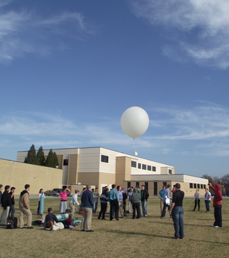 Launching the balloon