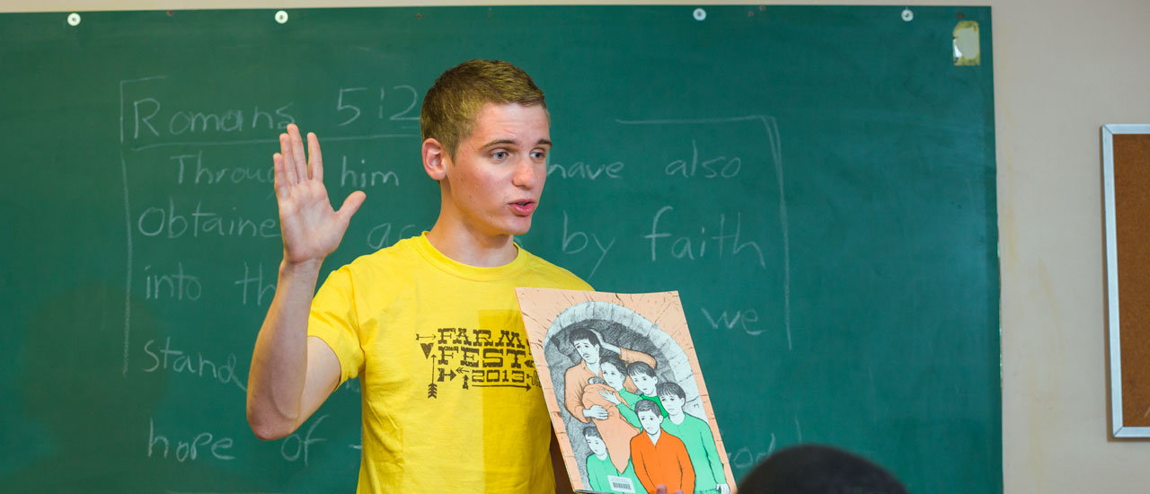 photo of professor in classroom