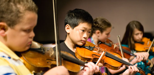 young violinists