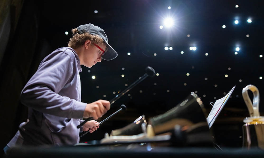 Senior Music EDUcamp at Bob Jones University in Greenville, S.C., Friday, July 25, 2025. The camp provides advanced high school musicians with opportunities to refine their skills through ensemble work, private instruction, and music theory classes in a Christ-centered environment. (photo by Derek Eckenroth)