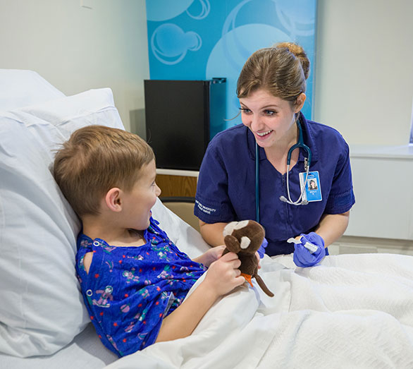 Student with patient