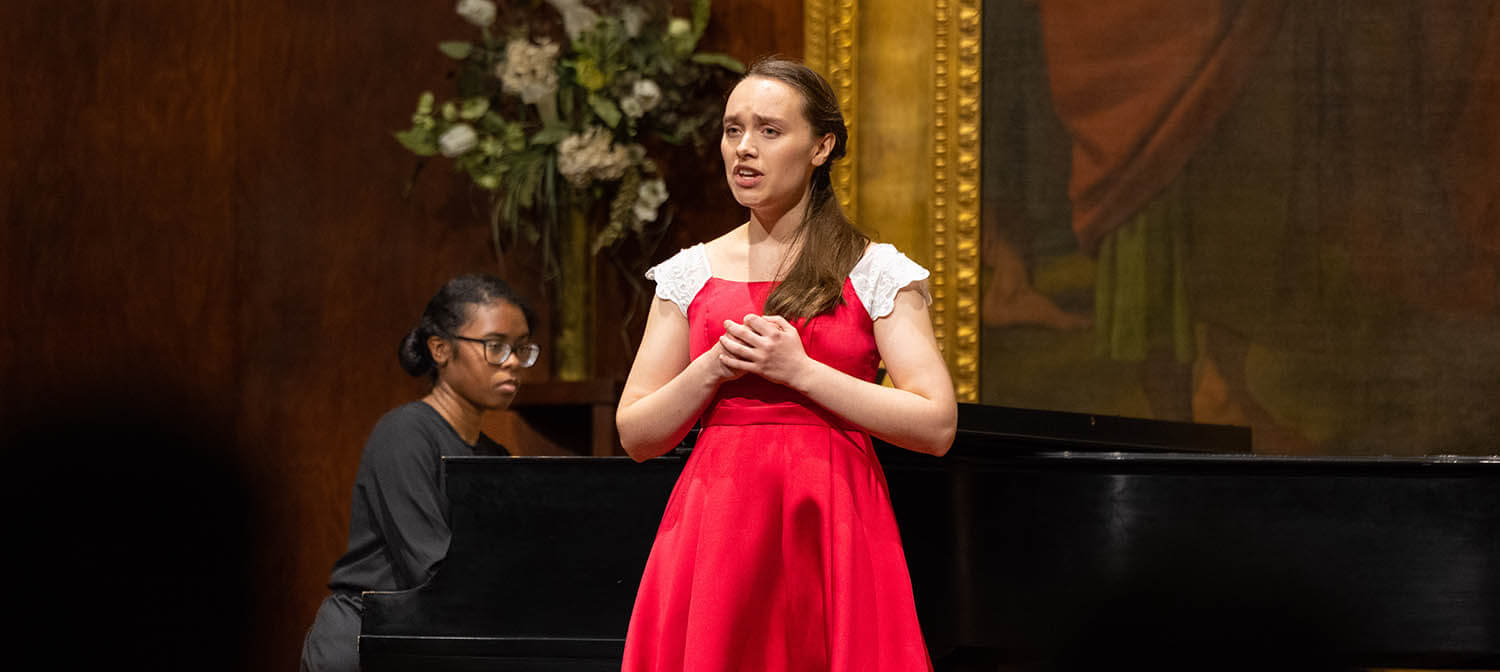 Junior voice recital, War Memorial Chapel, Bob Jones University, Greenville, SC, January 25, 2022. (Derek Eckenroth)