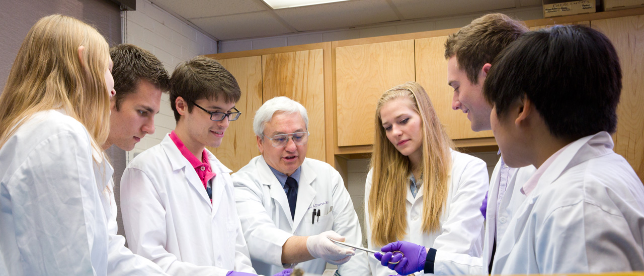 Students in the Cadeaver Lab