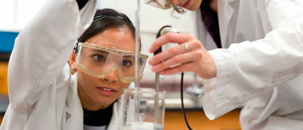 students in science lab