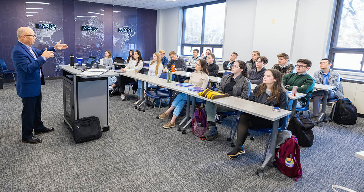 Students in the School of Business