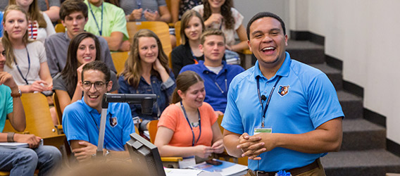 Students at Summer Orientation.