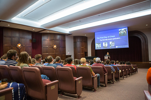 Students in First-Year Seminar