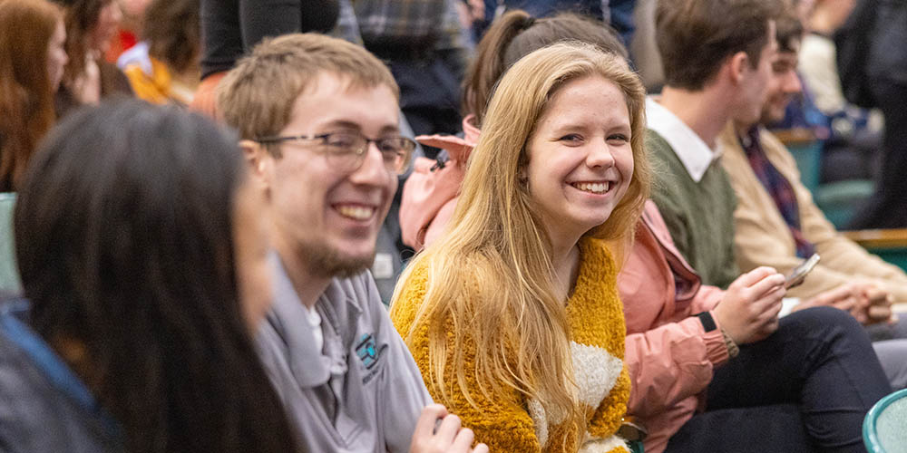 Student body chapel, BJU, Greenville, SC, January 27, 2025. (Derek Eckenroth)