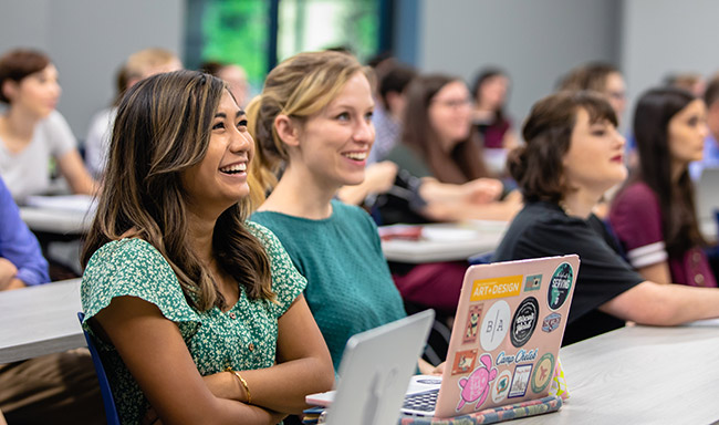 students in class