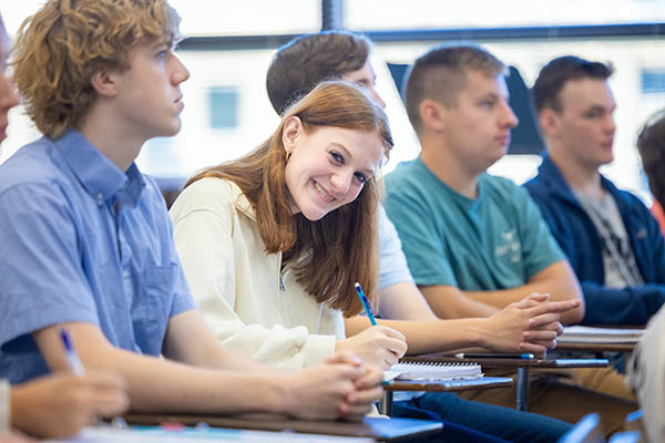 Students in class