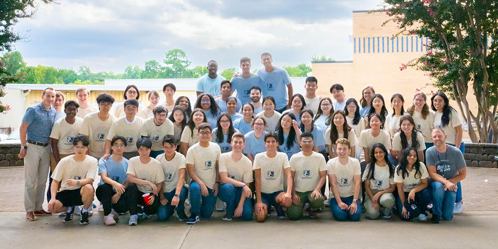 Picnic and Praise Service for the international students in the Activity Center, Bob Jones University, SC, August 20, 2024. Photo by Derek Eckenroth
