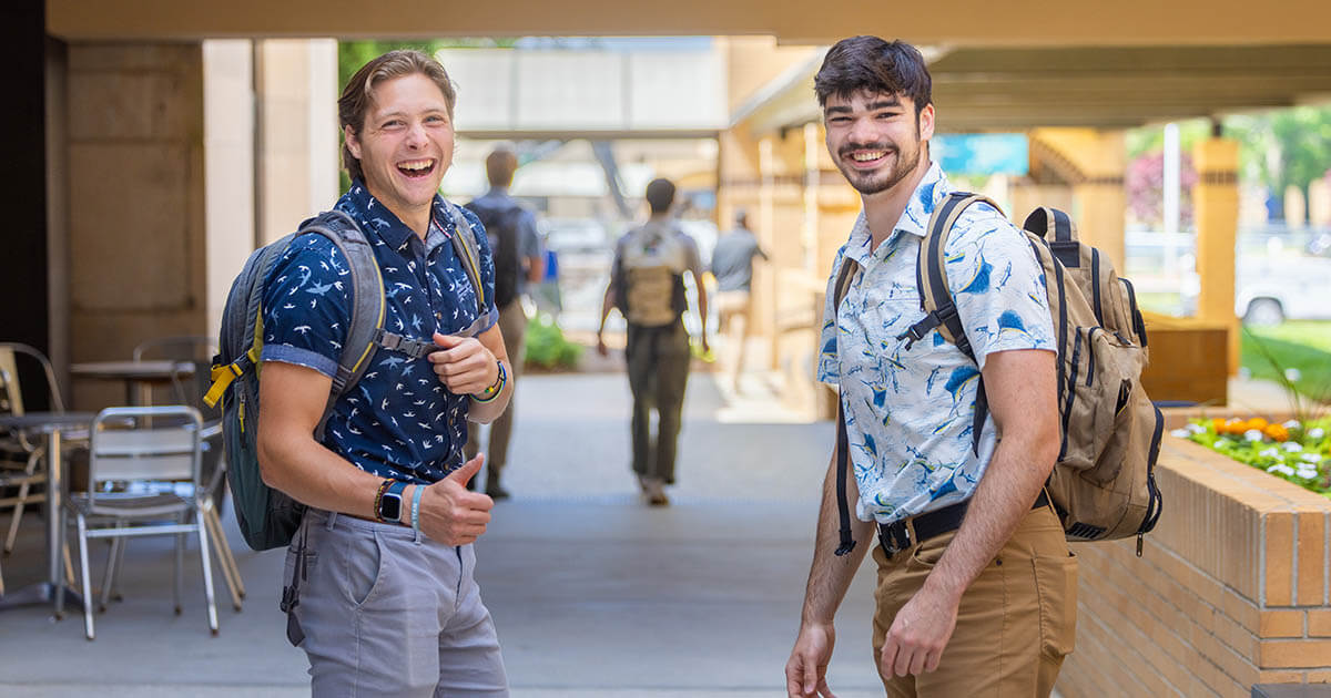 Student candid at Bob Jones University, Greenville, South Carolina, on Thursday, April 23, 2026. (Photo by Derek Eckenroth)
