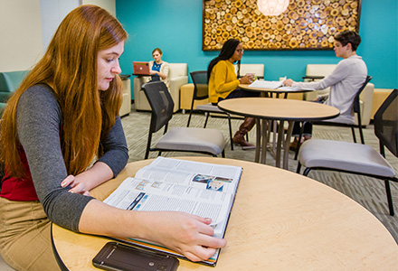 students studying