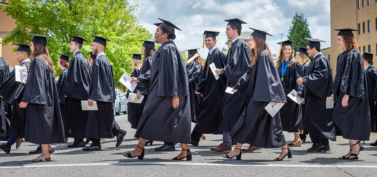 Grads at graduation