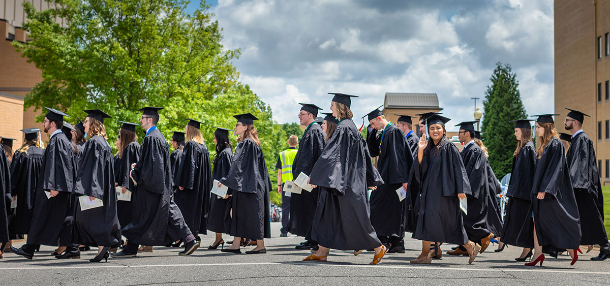 Grads at graduation