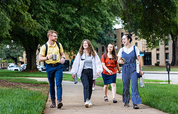 Student walking