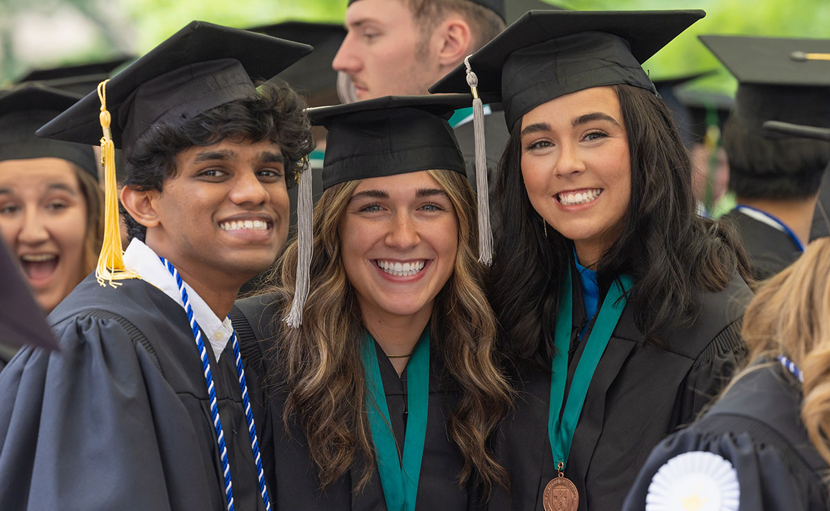 Grads at graduation